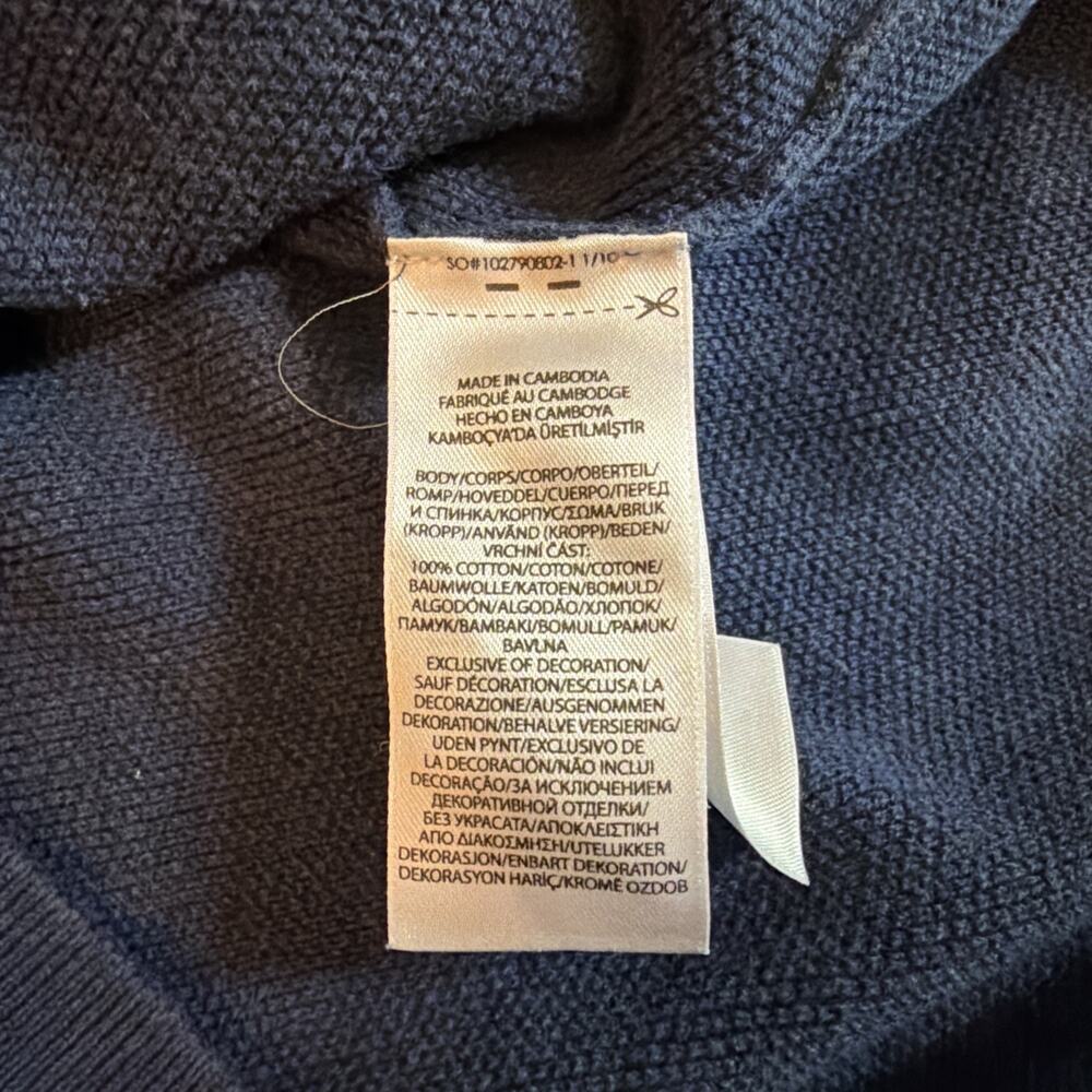 Polo Ralph Lauren Sweater Size 2XLT Tall Navy Blue E Half Zip Blue Pony - Picture 7 of 9